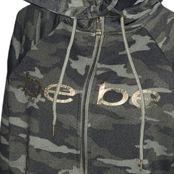 💕NWT BeBe Sport Camo Zip Hoodie💕Size 1X - Picture 6 of 8